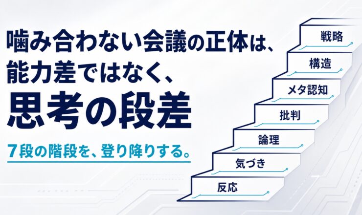 仕事観第3話 思考の階段 記事アイキャッチ